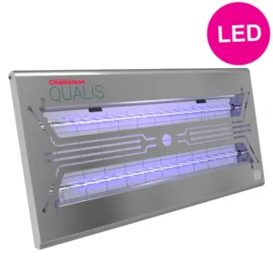 Insectocutor LED Chameleon® Qualis en acero inoxidable – Insectos voladores | Tienda Abansol